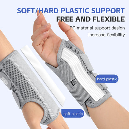 Wrist Brace for Carpal Tunnel — Hand Support with Splints for Arthritis, Tendonitis, Sprains & Wrist Pain, 1PC