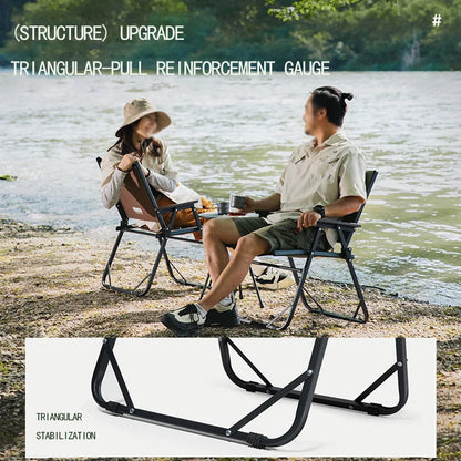 BISINNA Outdoor Folding Camping Chair – Portable Lightweight Lounge Chair for Picnic, Beach, Hiking & Trekking Travel Gear