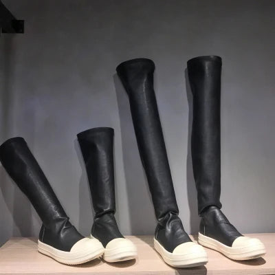 Women’s Over The Knee Winter Boots - Sexy Thigh High Casual Black Boots for Autumn & Winter Wear