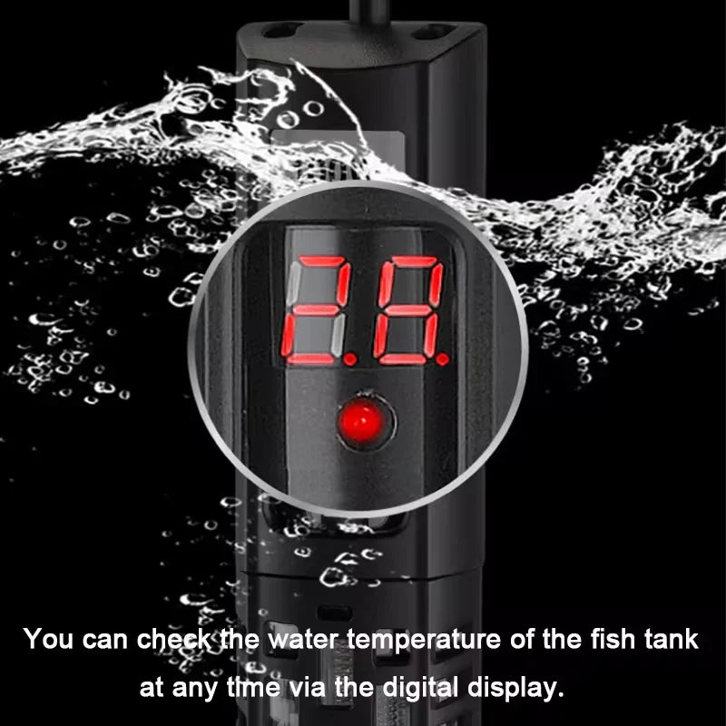 Aquarium Submersible Heater - Water Heating Rod with Temperature Control for Fish Tanks, 220-240V, 50-500W