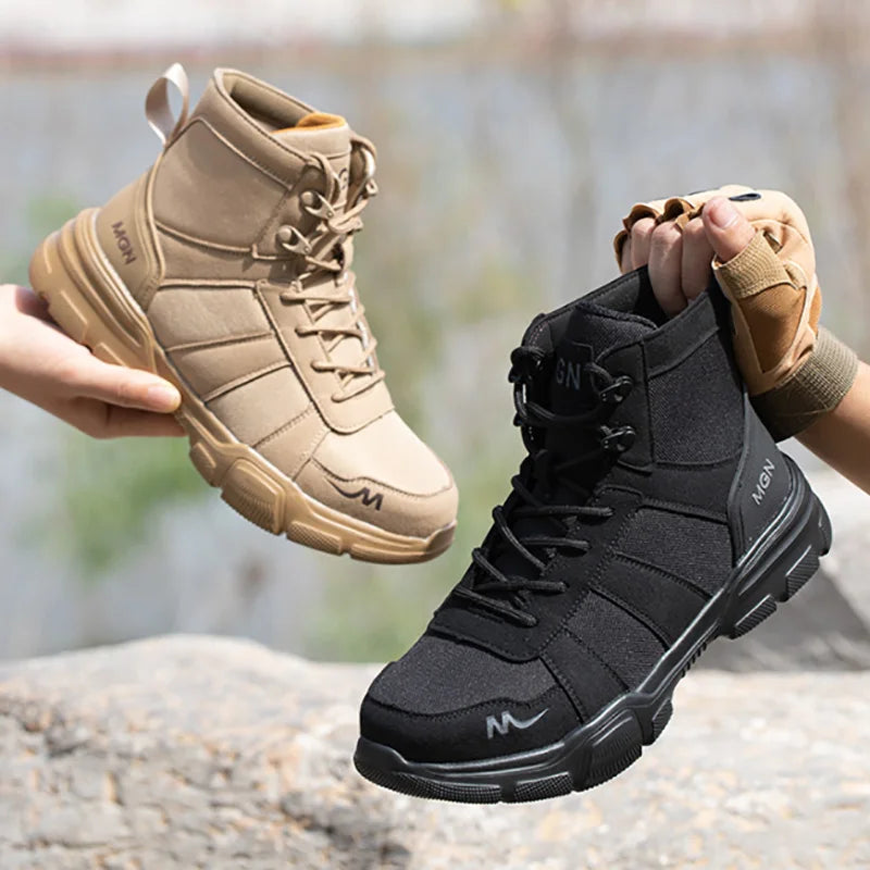 Indestructible Work Boots – Steel Toe Safety Shoes for Men & Women, Puncture-Proof, Non-Slip Sneakers for Work