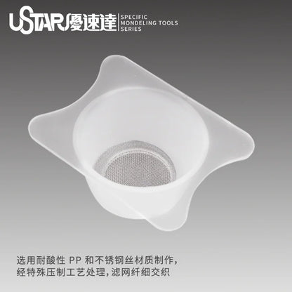 Airbrush Paint Filter Cups (2pcs Set) – 24–33mm Purification Strainers for Removing Impurities & Smooth Spray Painting