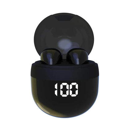 SK18 Mini Invisible Bluetooth 5.3 Headphones - Bass Sleep Earphones with HD Microphone & Noise Cancellation