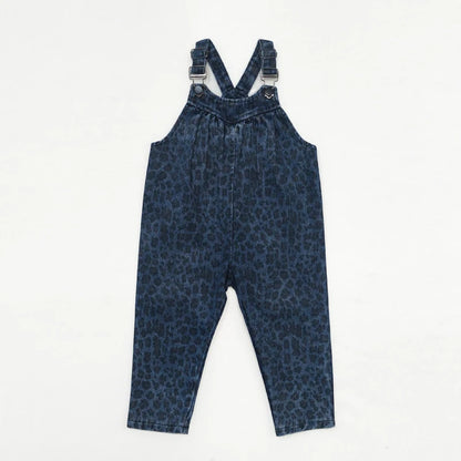 AW26 Denim Leopard Kids Clothing Collection - Boys Girls Dress Skirt Shirt Vest and Overalls Fashion Set