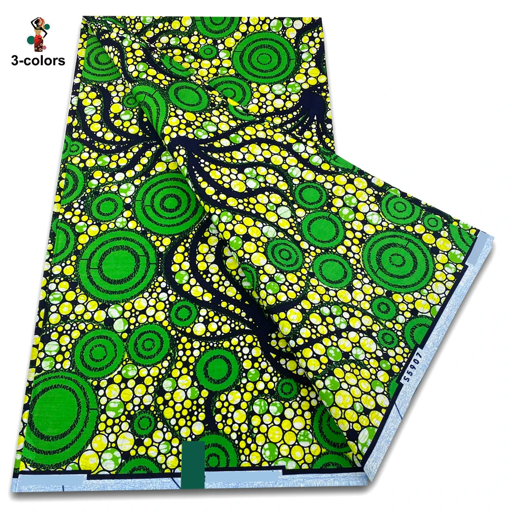 2026 Original African Wax Print Fabric - 100% Cotton Nigerian Ankara Batik Soft Pagne Material