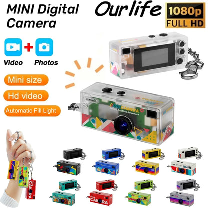 Ourlife Thumb Keychain Camera - 0.96-Inch Mini 1080P Action Camcorder with Memory Card Support