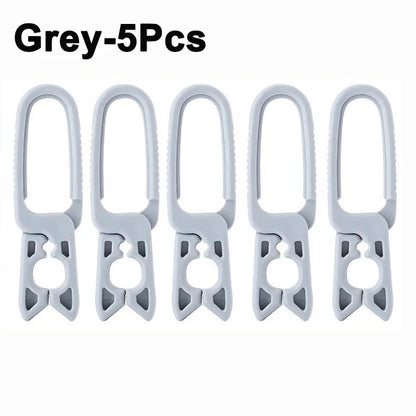 10/2PCS Plastic Clothespins — Hanging Pegs & Clamps for Laundry, Towels, Clothing, Hats, Home Storage Hooks