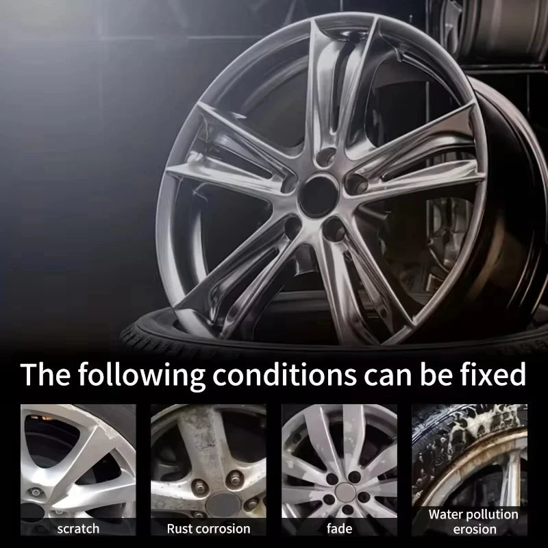 Universal Alloy Wheel Repair Kit - Scratch Remover, Repair Wax & Oxidation Paste Tools