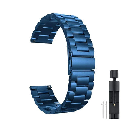 22mm/20mm Metal Watch Strap – Compatible with Garmin Vivoactive 3/4/5, Forerunner 245/645/745/965, Venu 2/3, SQ2 Music