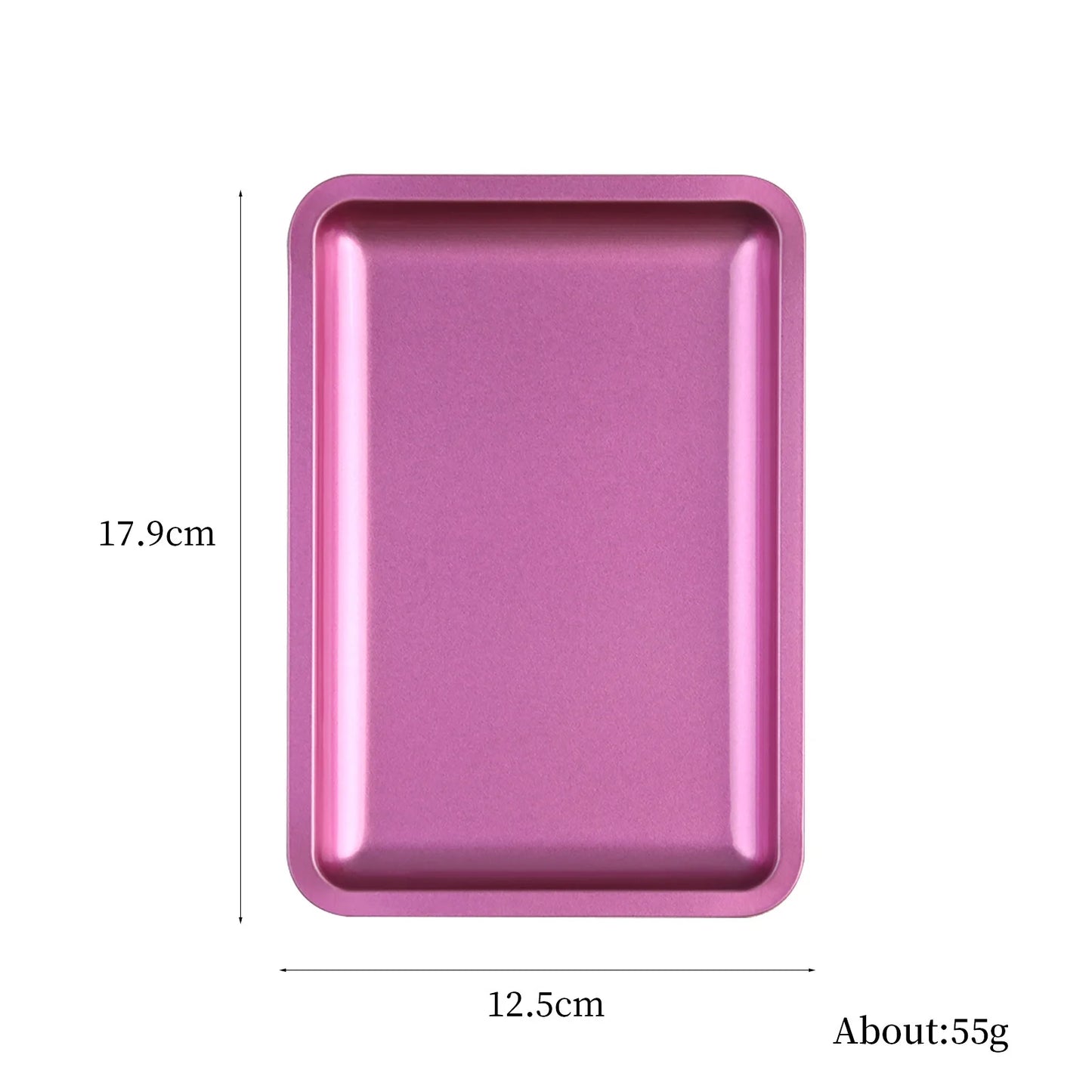 Square Stainless Steel Cosmetic Storage Tray – Nail Art Manicure Plate for Tools & False Nails