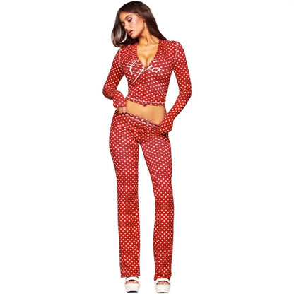 Women’s Letter Print 2-Piece Tracksuit Set - Hooded Zip-Up Coat & Jogger Pants for Autumn and Winter