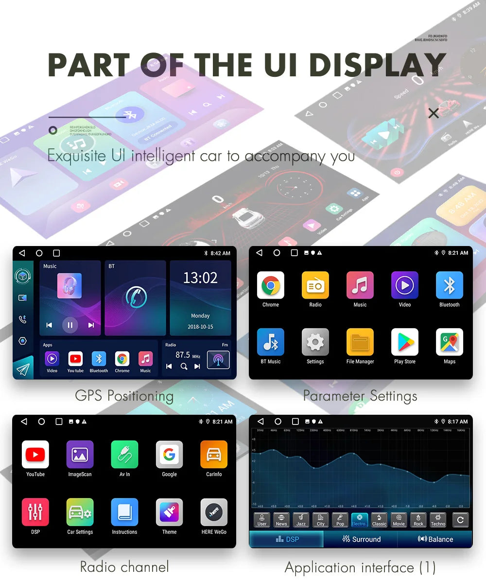 ESSGOO 2-Din Android Car Radio — 7/9/10" CarPlay Multimedia Player with GPS, Stereo Video Player for Tesla-Style, Nissan & Hyundai