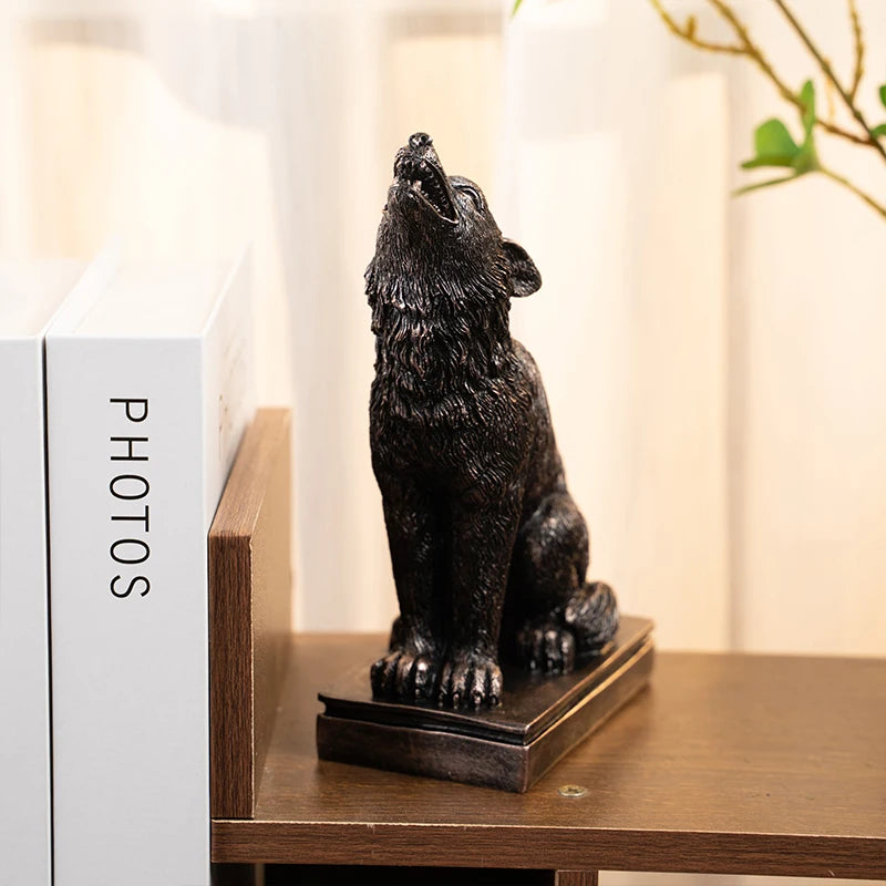 Retro Gothic Animal Candle Holders - Black Bat, Wolf, Leopard, Crow, Cat Designs for Halloween and Fun Home Decor