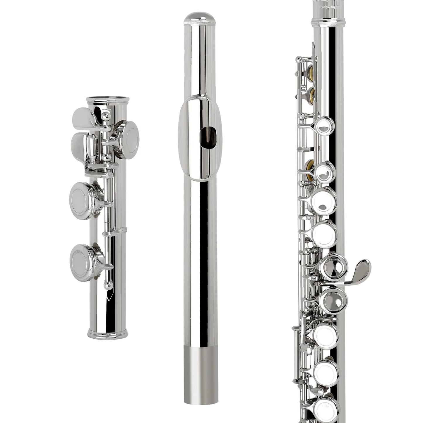 SLADE 16 Closed/Opened Hole C Key Professional Transverse Flute – Concert Musical Instrument with Box, Cleaning Cloth, Stick & Gloves