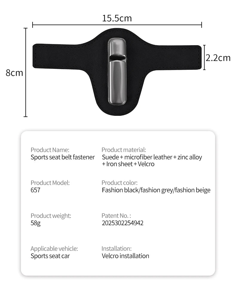 Car Seat Belt Limiter Extension – Adjustable Anti-Pinch Safety Device for Pregnant Women & Children