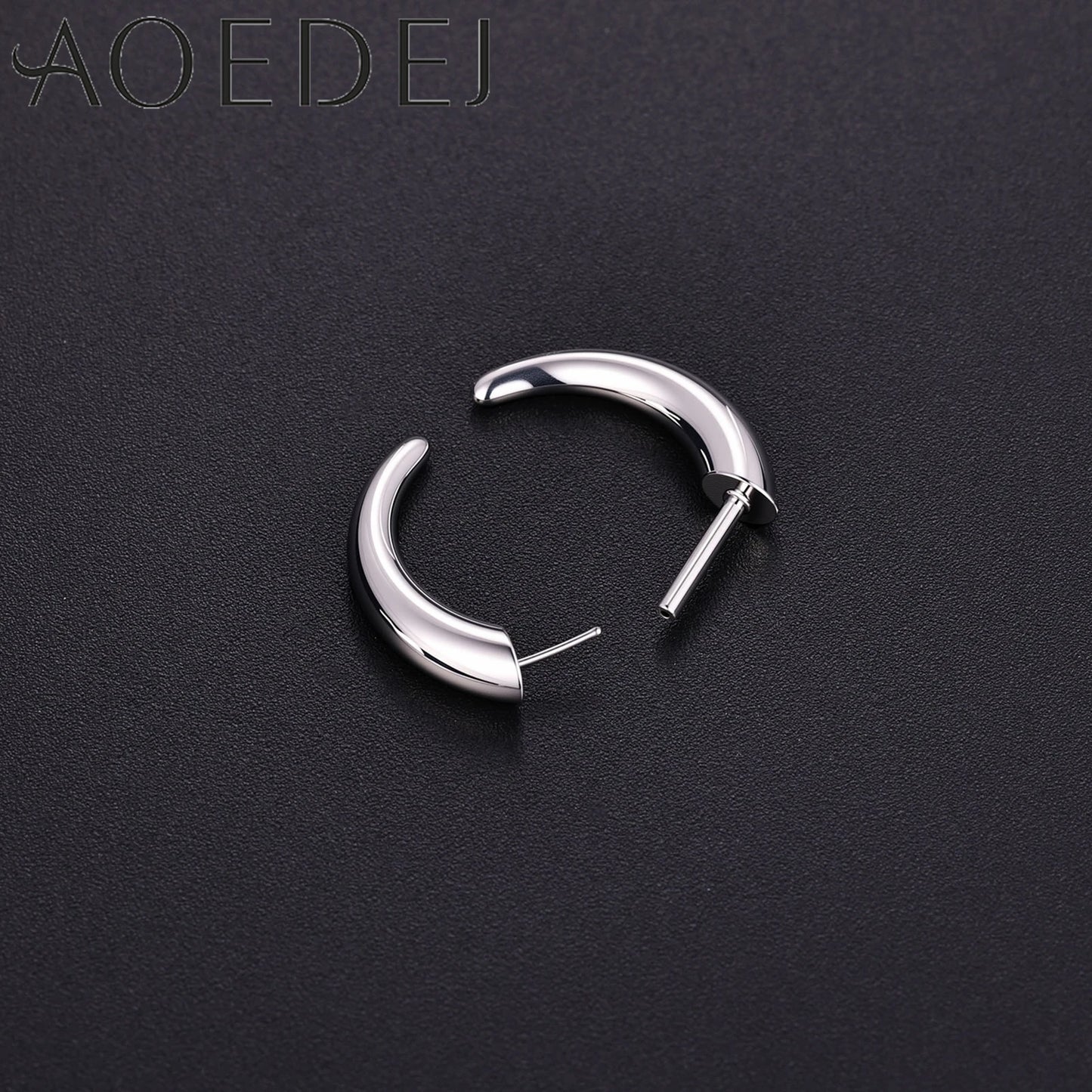 AOEDEJ 16G Stainless Steel Plug-In Style Nose Ring – Spike Ox Horn Septum Ring for Men & Women Large Gauge Body Piercing (8–10mm) Single Piece