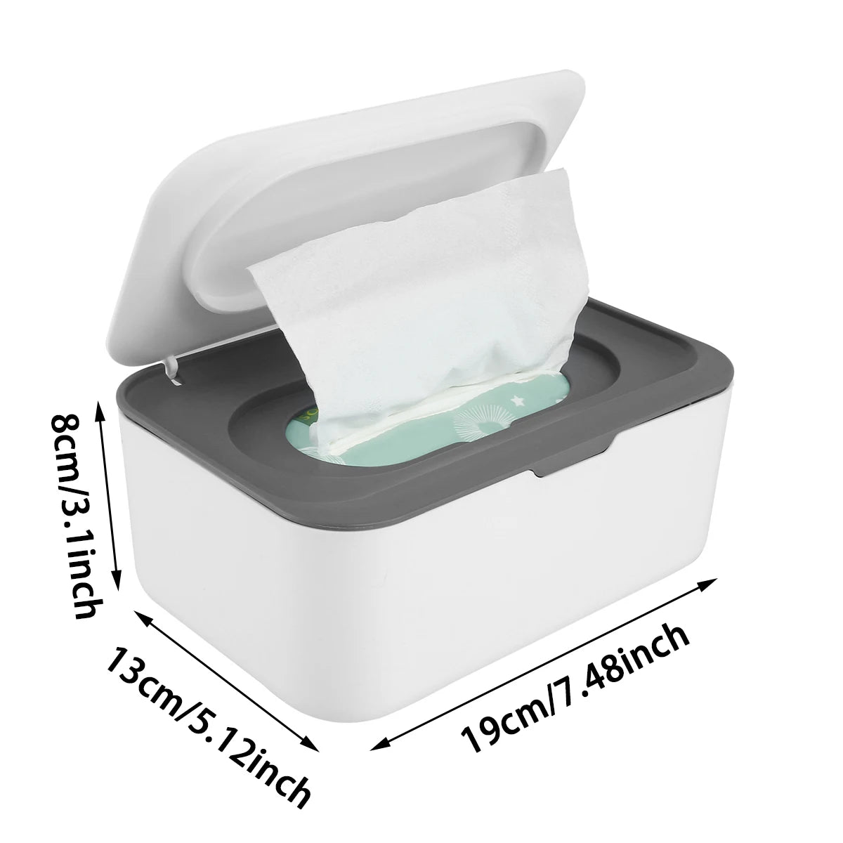 Portable Wet Tissue Box Dispenser with Lid – Dustproof Napkin & Tissue Holder for Baby, Car, and Home Use