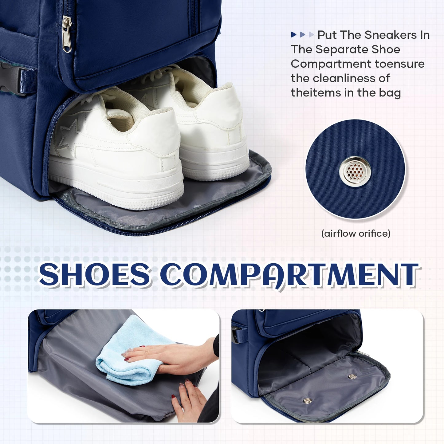 Travel Backpack 40x20x25cm – Airplane Cabin Bag, Anti-Theft Laptop Bag for Men & Women Sports & Trekking