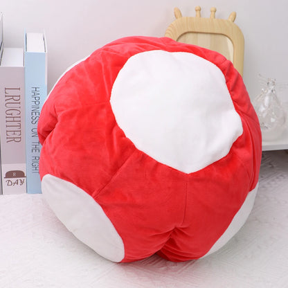 Mario & Luigi Bros Plush Mushroom Hat – Red, Green, Blue Cosplay Cap for Unisex