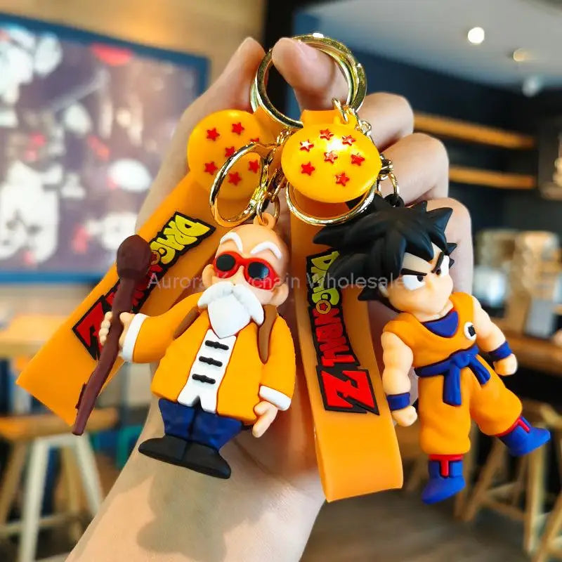 Kawaii Dragon Ball Z Keychain – Super Saiyan Goku, Bulma, Broly, Piccolo & Majin Buu Car Pendant Toy Gift
