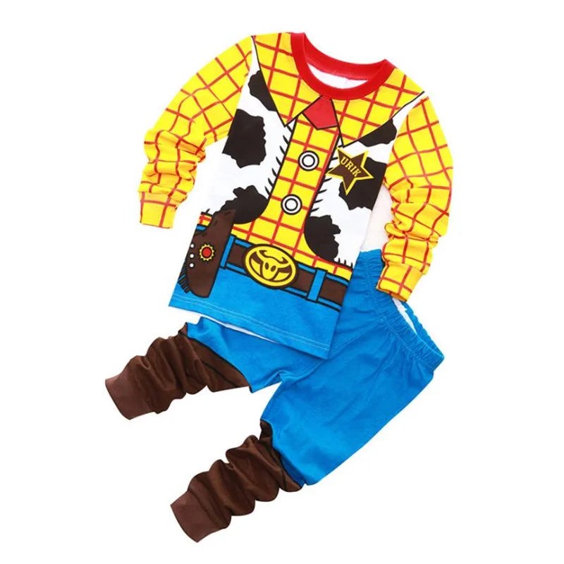 Kids Cartoon Pajama Set - Soft Anime Sleepwear & Comfortable Loungewear for Boys & Girls Ages 2–7