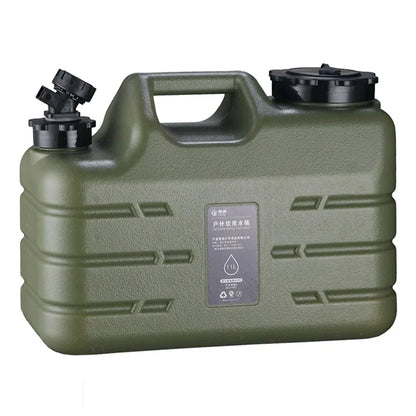 11L Portable Water Bucket – Large Capacity Drinking Canister with Detachable Leak-Proof Faucet for Outdoor Travel