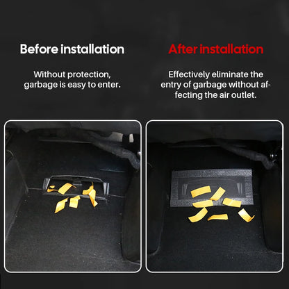2024 Tesla Model 3 Highland Rear Air Vent Cover – Under Seat Anti-Blocking Outlet Grille Protector Accessory