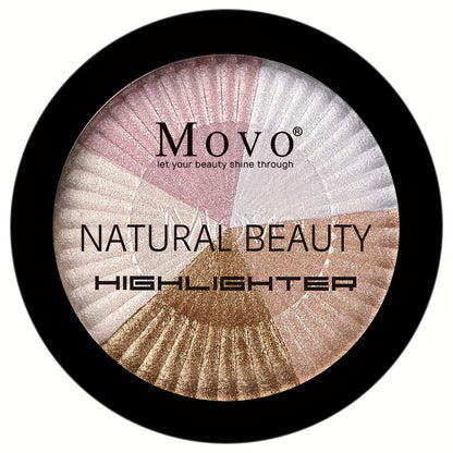 5 Color Highlighter Powder Makeup Palette – Shimmer Glitter High-Pigment Face Illuminator, Ideal Gift
