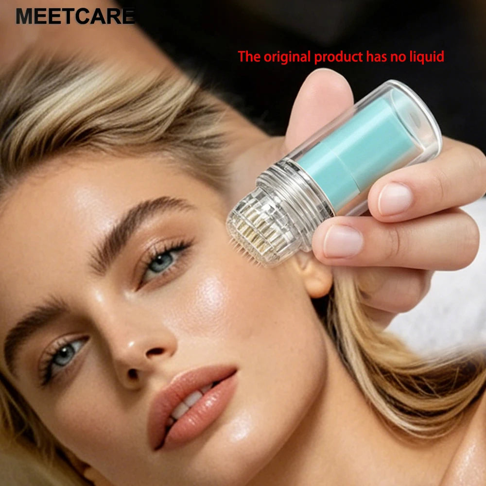 20-Pin Titanium Derma Stamp - 0.25mm Microneedling Tool for Face, Hair, Beard & Skin Care