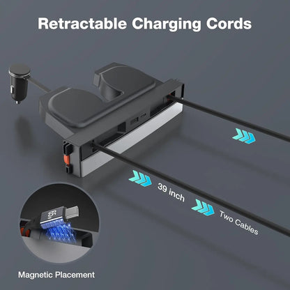 Tesla Model Y 2025 Retractable Center Console USB Hub – Fast Charging Dock for Model 3 & Highland Phones