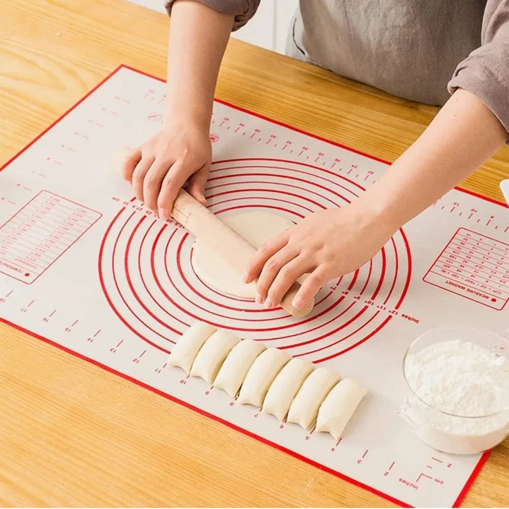 UNTIOR Silicone Baking Mat – Non-Stick Kneading & Dough Mat for Pizza, Cake, and Cooking Bakeware