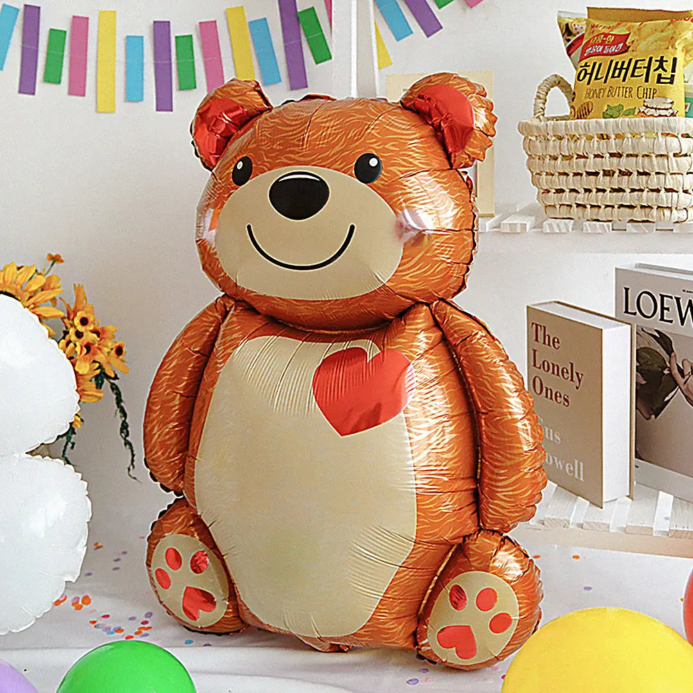 Valentine's Day Big Love Bear Foil Balloons - Perfect for Wedding and Engagement Party Decorations, Romantic Gifts