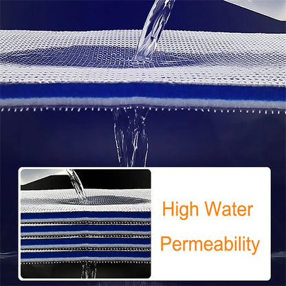 8D Sponge Filter for Aquarium - 8 Layer Foam Denitrifier Pad, Non-Gel Cotton Filter for Fish Tanks