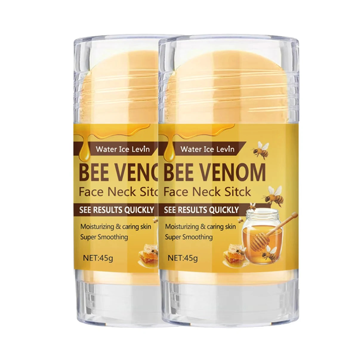 Bee Venom Face and Neck Firming Stick - Collagen and Vitamin C Moisturizing Skin-Smoothing Treatment