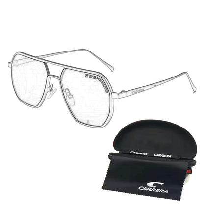 Vintage Retro Sports Sunglasses — Metal Frame Eyewear with UV400 Protection
