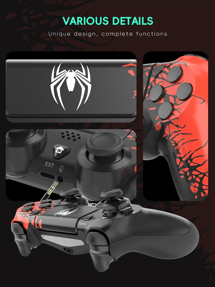 DATA FROG Wireless Bluetooth Game Controller – Spider Gamepad for PS4 Slim/Pro & PC Gaming Joystick