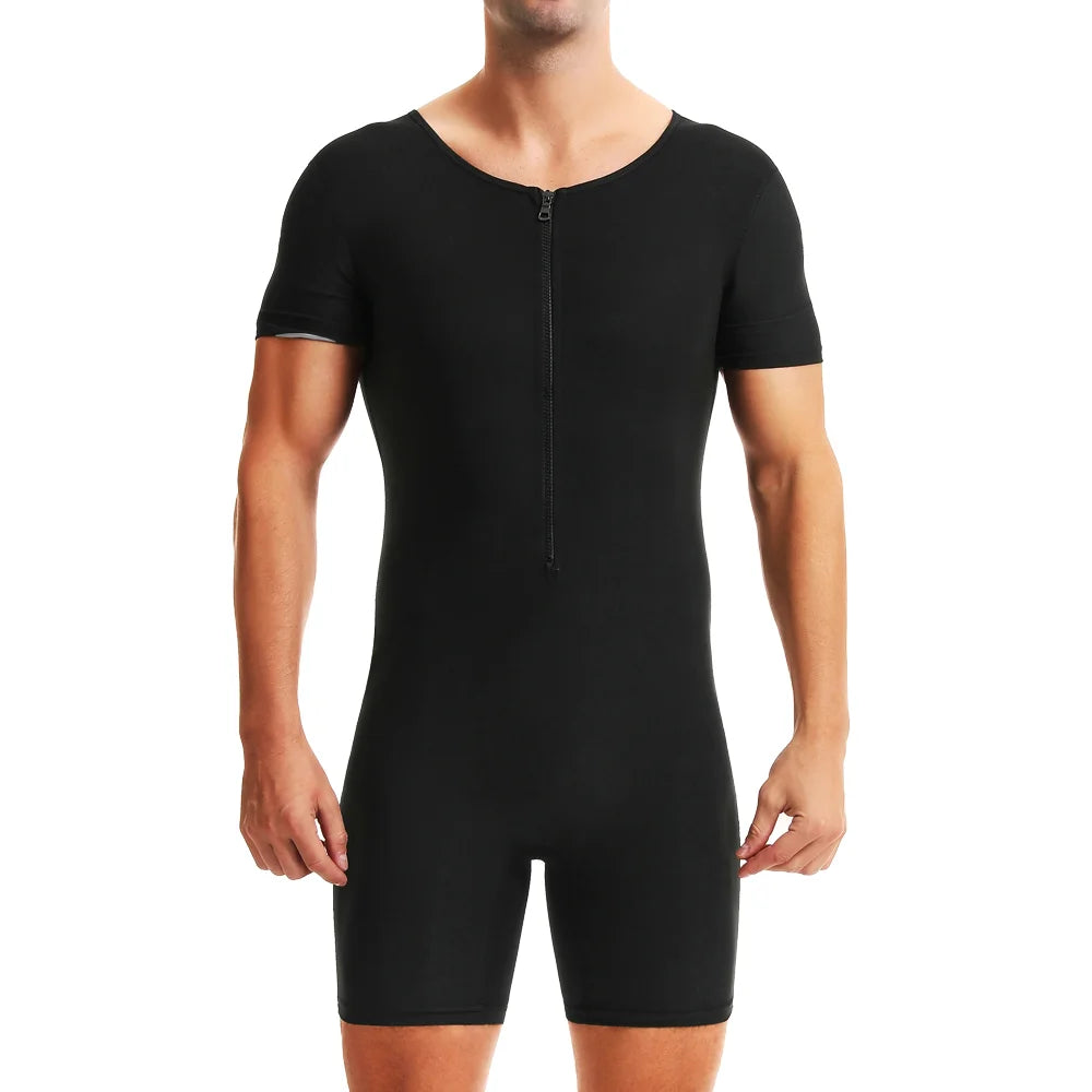 Men’s Sauna Suit Sweat Jumpsuit – Thermal Workout Bodysuit for Gym Training, Waist Trainer Fitness Wear for Enhanced Sweat & Performance