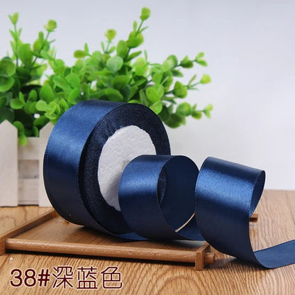 Silk Satin Ribbon Roll - 22M Craft Ribbon for DIY Bows Gift Wrapping Wedding Party Decorations in 6mm to 50mm Sizes