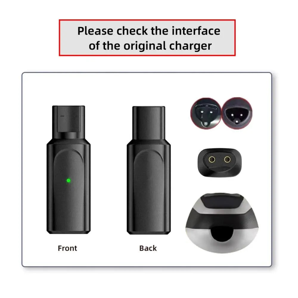 KVIFO 12V Type-C Shaver Adapter - Charging Converter for Braun Series 3, 5, 7 & 9 Electric Shavers