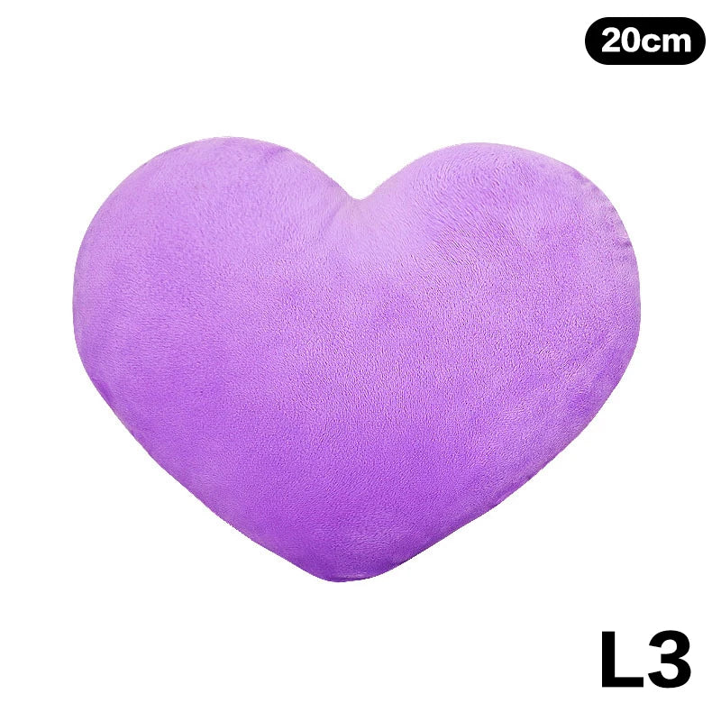 Cute Heart-Shaped Plush Pillow – Soft Sleeping Cushion for Living Room Decor, Valentine’s Day Gifts, Comfortable Sofa Pillow (15/20/30cm)