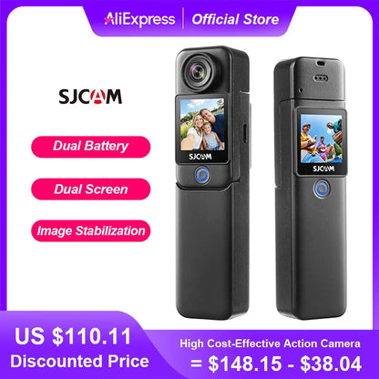 SJCAM C300 Pocket Action Camera 4K FHD – 30M Waterproof Sport Cam with 5G WiFi & Long Battery Life