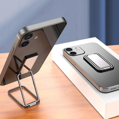 Metal Universal Finger Ring Phone Holder Stand Bracket - Mini 360 Degree Rotating Holder for Mobile Phone Pad with Back Sticker