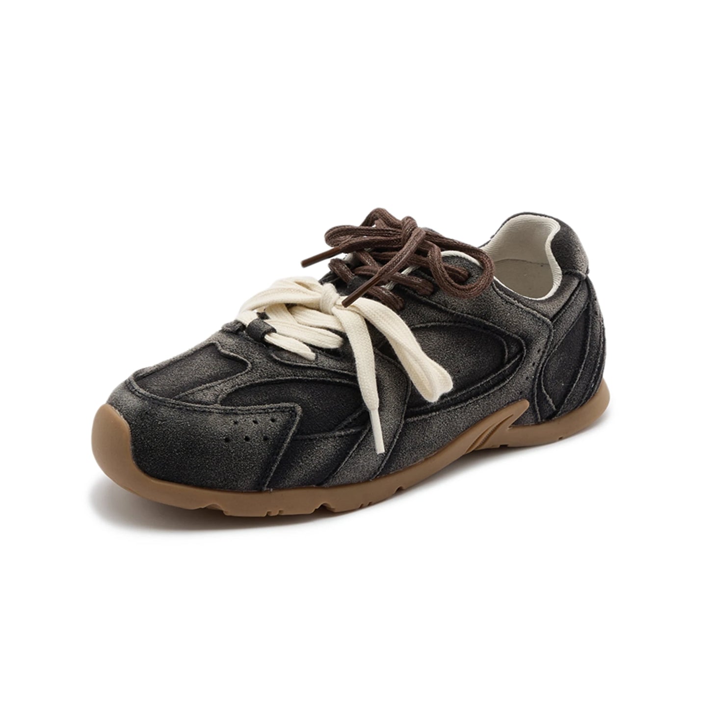 AIYUQI Women’s Sneakers 2025 — Non-Slip Leather Running & Training Shoes, Flat Large-Size Sports Shoes