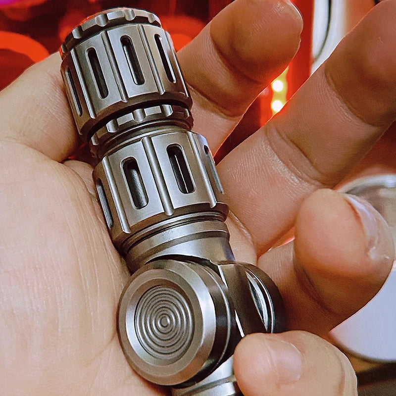 B.M War Hammer EDC Pendant – Titanium Knife & Fingertip Gyro Fidget Toy for Adults, Paracord Decompression Accessory