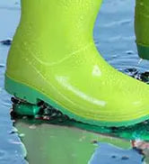 Shevalues Kids Waterproof Rain Boots – Non-Slip Toddler Boots with Easy-On Handles for Boys & Girls