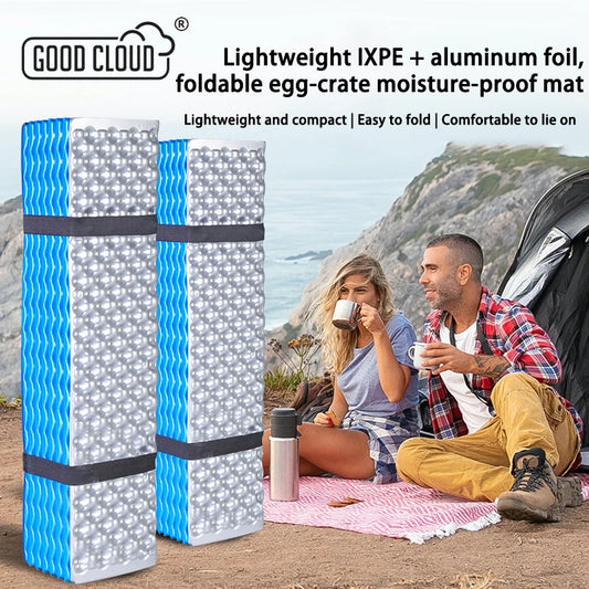Aluminum Foil Camping Sleeping Pad - Thick Insulated Foldable Mat for Hiking & Backpacking