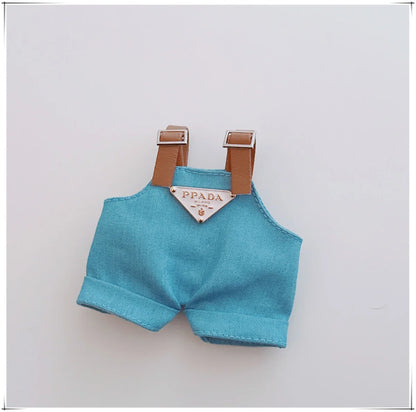 17cm Labubu Mini Doll Outfit Set - Hat, Clothes & Shoes for Labubu II Sitting Party Game Accessories