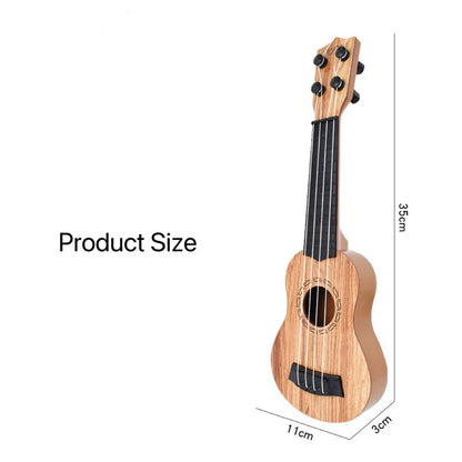 35cm Children’s Toy Guitar – Playable Beginner Instrument with Paddles, Simulated Ukulele Music Toy
