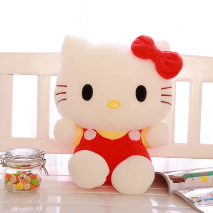 Hello Kitty Plush Toy — 20cm Sanrio Soft Stuffed KT Cat Doll, Cute Movie Character, Birthday Gift for Kids