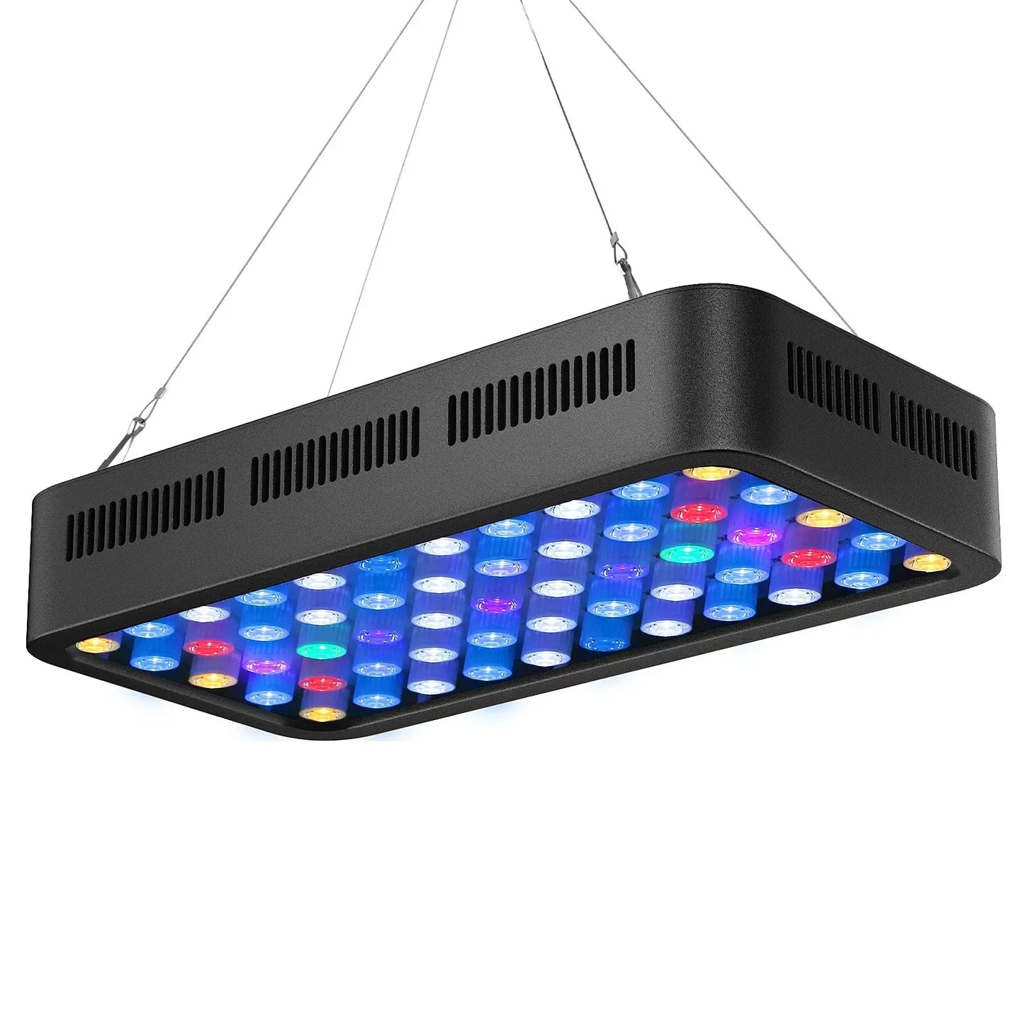 165W Smart Aquarium LED Light - WiFi App Controlled Dimmable 3-Channel Fish & Coral Reef Tank Lamp